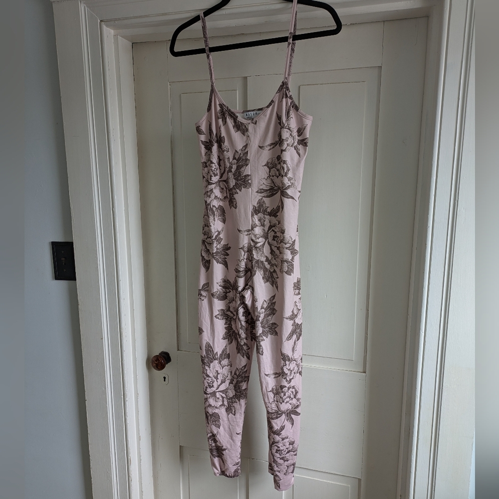 Mason Gray Pale Pink And Brown Romper- M